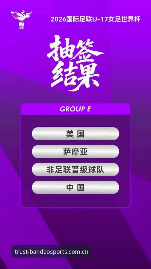 U17世界杯抽签结果出炉 中国男女足签运揭晓最新动态